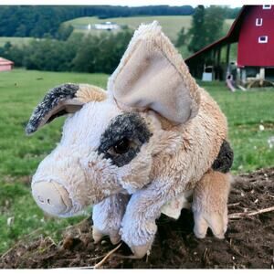 Folkmanis Grunting Pig Hand Puppet Plush Pretend Play 13" Stuffed Animal